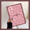 少女心粉色豹纹iPad92021保护套pro11平板电脑10.2带笔槽10.5苹果9.7寸1819软mini4/5/6硅胶air2/3壳10.9