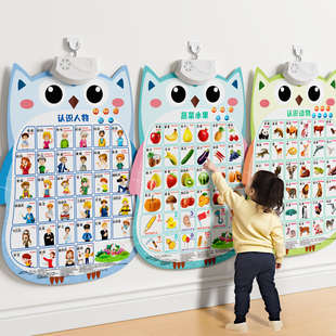 有声早教挂图宝宝学说话识字启蒙拼音，学习神器字母表墙贴儿童玩具