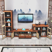 实木电视柜新中式组合柜斗柜现代简约小户型客厅地柜，储物家具套装