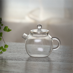 耐热小号玻璃茶壶一体过滤花，茶壶家用单人，养生泡茶壶耐热透明小壶