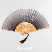 杭州古风女式随身可携式夏天古典小扇旗l袍，扇子折扇中国风折叠扇