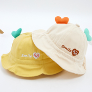 婴儿帽子春秋款遮阳帽，防晒帽可调男女孩宝宝太阳帽1岁夏季薄款