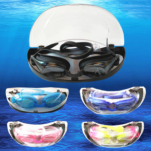 游泳眼镜平光游泳镜防水防雾泳镜男女，通用多色潜水温泉调节
