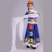 女童套裙少数舞蹈少儿藏族头饰藏服民族氨纶B类儿童演出服