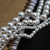 贝壳珍珠圆珠白色DIY饰品手工配件手链项链耳环头饰串珠材料小珠