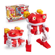 百逸动漫快乐酷宝3变形玩具，蛙王酷宝机器人，套装组合赤焰蛙宝4寸q