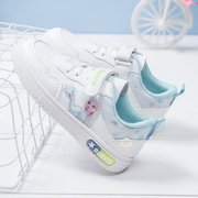 儿童白色小白鞋子2023年春秋季运动鞋女童鞋小学生中大童板鞋
