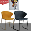 北欧铁艺餐椅靠背椅，网红椅子西餐厅咖啡，餐厅椅子设计休闲洽谈椅