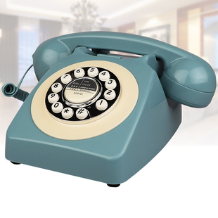 电话机欧式复古座机老式创意时尚，电话中式家用办公酒店有绳电话
