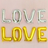 32寸美版瘦体LOVE字母铝膜气球 婚礼婚庆婚房场地布置装饰 金银