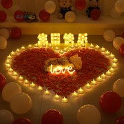 创意仿真LED遥控电子蜡烛灯浪漫表白求婚结婚生日场景布置小蜡烛