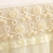 夏季床裙单件，1.8米公主蕾丝床罩1.5米床单，床笠席梦思床垫保护套
