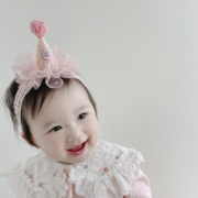 韩版可爱小宝宝小帽子发带婴幼儿新生儿简约百岁周岁宴会头饰
