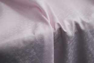 大牌原版意大利进口薄款泡沫淡粉色高支细腻织锦纯棉提花面料布料