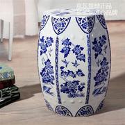 青花瓷陶瓷凳子欧式时尚，瓷器凉墩家居工艺品摆件，高42直径26