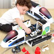 儿童和谐号火车玩具仿真高铁，动车高速列车男孩，多功能汽车模型套装