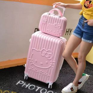 韩版hellokitty可爱行李箱20寸24寸拉杆，女学生拉箱万向轮旅行箱