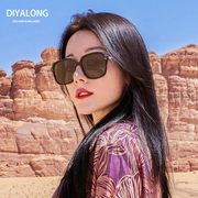 迪亚龙墨镜女款2024高级感时尚大框防紫外线太阳镜大脸显瘦