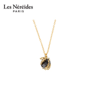 Les Nereides香味笔记系列项链锁骨链 广藿香花黑色星钻 设计感