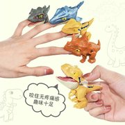 手指恐龙玩具咬手指男孩动物，模型小恐龙，女孩仿真儿童益智指尖咬。