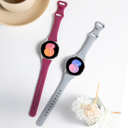 适用三星watch65pro手表硅胶，表带galaxywatch34classic运动active2智能s3可替换腕带sports非