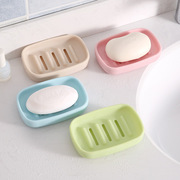 小清新素色沥水皂盒创意肥皂盒浴室收纳皂托带盖防滑香皂盒