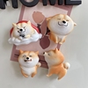 4个可爱卡通柴犬微笑狗狗冰箱贴动物磁贴龇牙呆萌磁铁