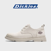 dickies男鞋2024年春季低帮真皮加绒保暖棉鞋，工装鞋男士马丁靴子