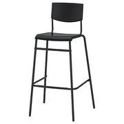 宜家国内斯帝格靠背吧凳 74 厘米吧台凳子酒吧椅子高脚椅可叠