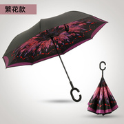 伞伞印持伞品向广免型现直礼汽货车雨伞刷双告伞向反伞杆层反logo