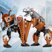变形玩具恐龙超大合体机器人，金刚霸王龙儿童男孩，正版模型组合套装