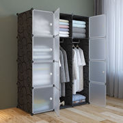 简易衣柜组装成人衣橱简约现代组合塑料折叠收纳储物柜单双人