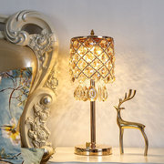 轻奢水晶台灯卧室床头灯创意，温馨充电触摸简约现代高级感氛围灯