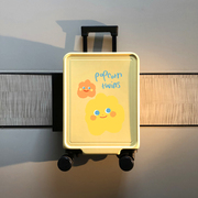 可爱行李箱女小型轻便登机箱，20寸拉杆旅行箱日系儿童，学生密码箱24