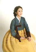 韩国进口面料韩服朝鲜族民族服装女士韩服173H-W02064