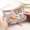真皮钥匙包女韩国小巧大容量钥匙扣拉链钱包卡包二合一一体锁匙包