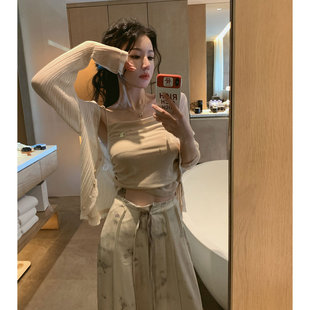 大moss百搭时尚通勤针织开衫，外套女防晒衫设计百搭春秋短款上衣