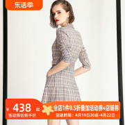 欧美风格子职业小西装设计感西服外套女上衣2021早秋两件套