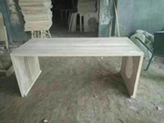 龙堂圣井实木书桌茶桌新中式简约免漆太阳桌老榆木家具