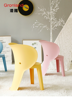 港隆pp塑料大象椅创意儿童椅幼儿园凳子外观时尚色彩多选