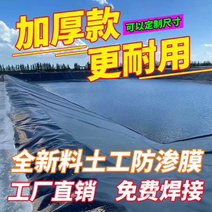 防渗膜鱼塘膜加厚防水布鱼塘专用塑料薄膜养殖护坡防漏hdpe土工膜