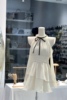 法式纯白长袖连衣裙2024夏季温柔收腰甜美蛋糕，裙时尚气质裙子