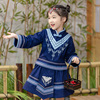 广西三月三壮族民族服装女童儿童少数民族演出服舞蹈服民族风汉服