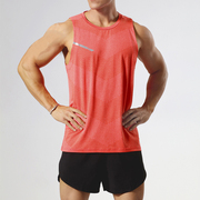 健身衣跑步运动套装，男宽松速干上衣t恤无袖田径训练服马拉松背心
