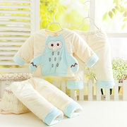 婴儿棉衣套装加厚0-3-6个月新生儿棉服外套冬男女宝宝棉袄三件套