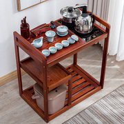 茶车移动乌金石茶台简约家用茶水柜实木，茶几茶桌自动上水茶具套装