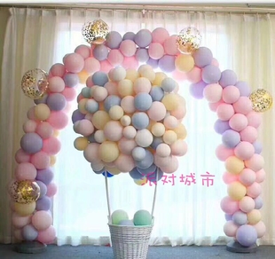 10寸2.2克马卡龙色气球加厚乳胶气球节日婚庆派对布置气球100只装