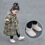 女宝宝靴子冬季加绒棉鞋婴儿软底学步鞋0一1-2岁小童鞋子公主短靴