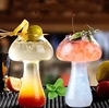 蘑菇杯玻璃红酒杯鸡尾酒，杯子创意ktv酒吧专用网红果汁饮料杯子