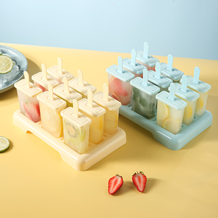 雪糕模具家用食品级冰棍冰棒冻冰块，盒自制冰激凌，棒冰糕磨具制冰盒